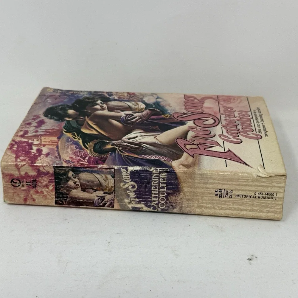 FIRE SONG by Catherine Coulter Clutch Cover Historical Romance